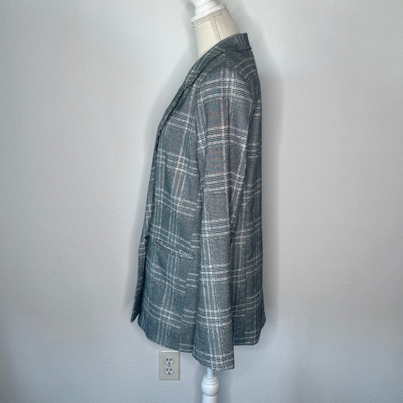 Free People Uptown Girl Sporty Oversize Blazer Black Combo Size XS - Picture 2 of 6